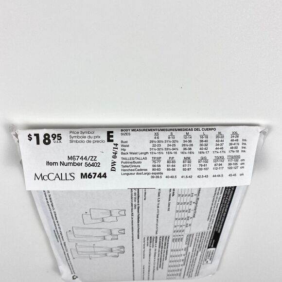 McCalls 6744 EASY Knits Misses Dresses Sewing Pattern Sz 16-26 L-XL-XXL UNCUT FF - Picture 5 of 9